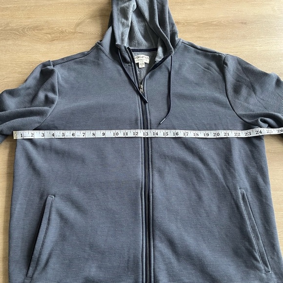 Hang Ten Men's Full Zip Striped Sweater Lined Sz XL - Picture 5 of 10